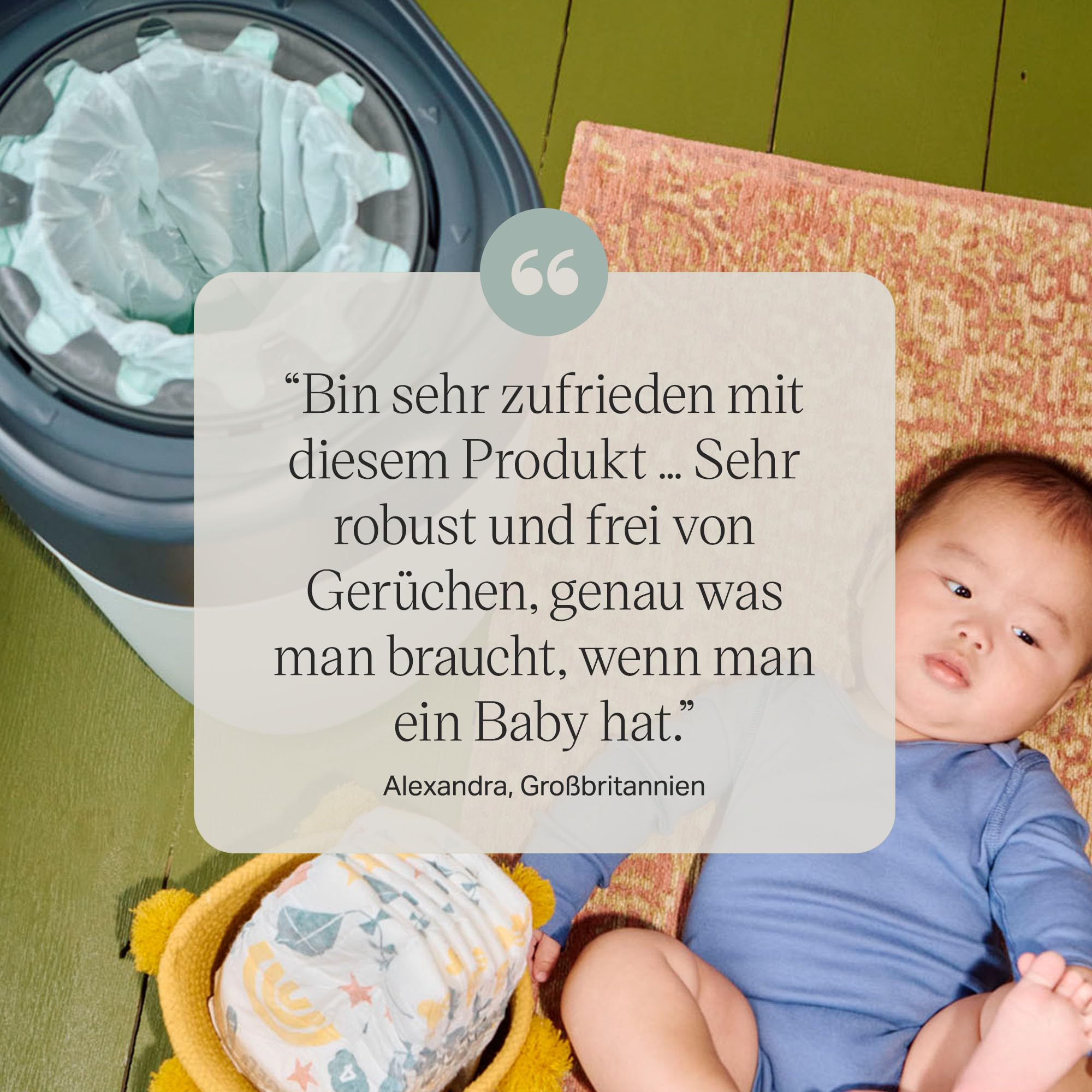 Tommee Tippee Twist & Click Advanced Windeleimer Original-Nachfüllkassetten, 16 x 10,5 m