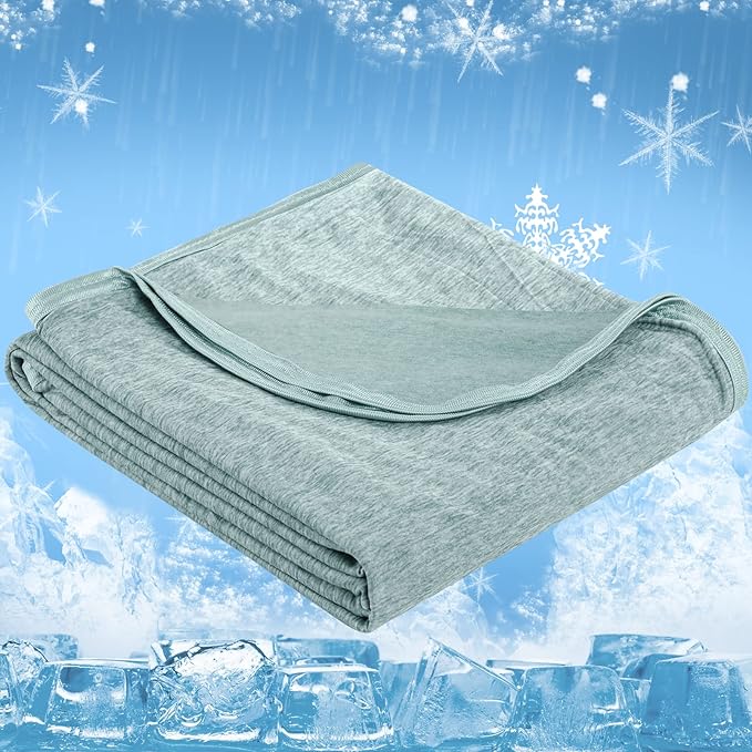 CHOSHOME Cooling Blanket for Hot Sleepers Lightweight Summer Cold Thin Blankets for