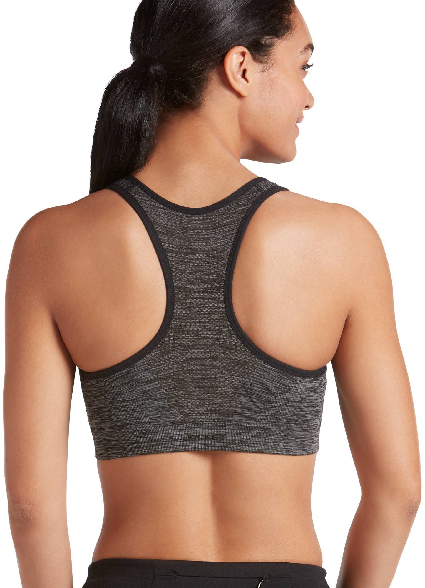 Jockey Biustonosz sportowy damski Zip Front Seam Free Bra