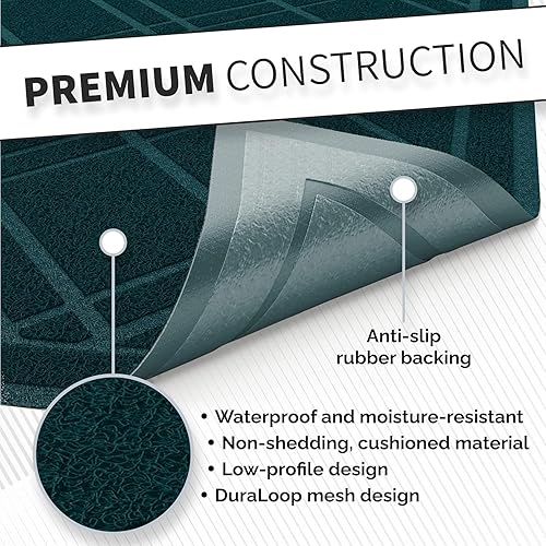 Miniatura 34 de SlipToGrip- Tapete universal de entrada, antideslizante, duradero y lavable- Tapete de bienvenida p/interior/exterior/entrada, malla Duraloop, Verde