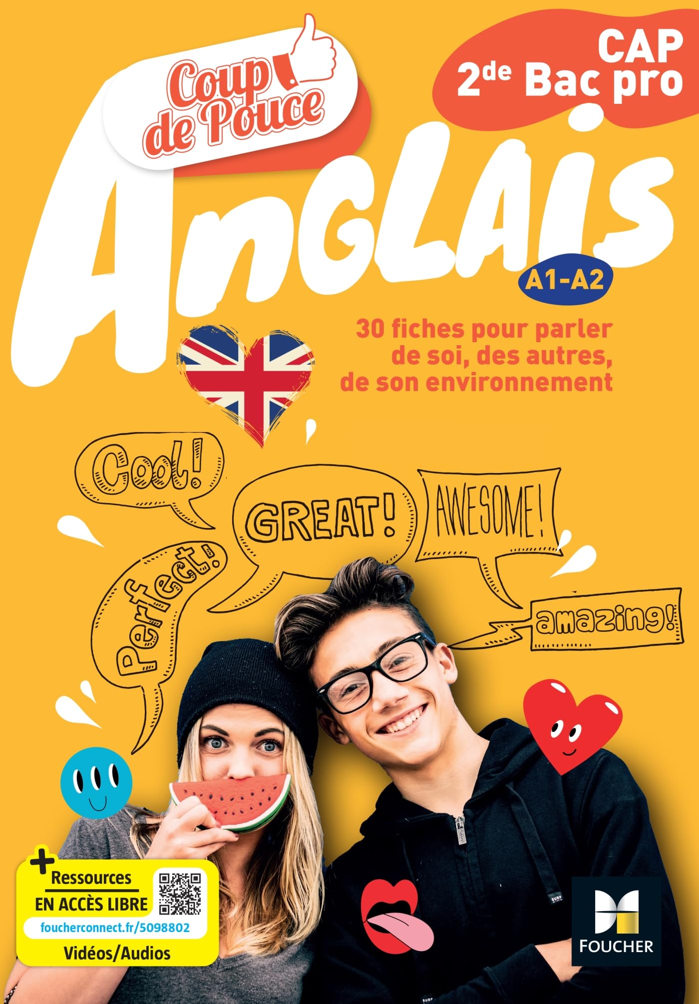 Coup de pouce Anglais CAP / 2de Bac Pro - Ed. 2025 - Livre élève