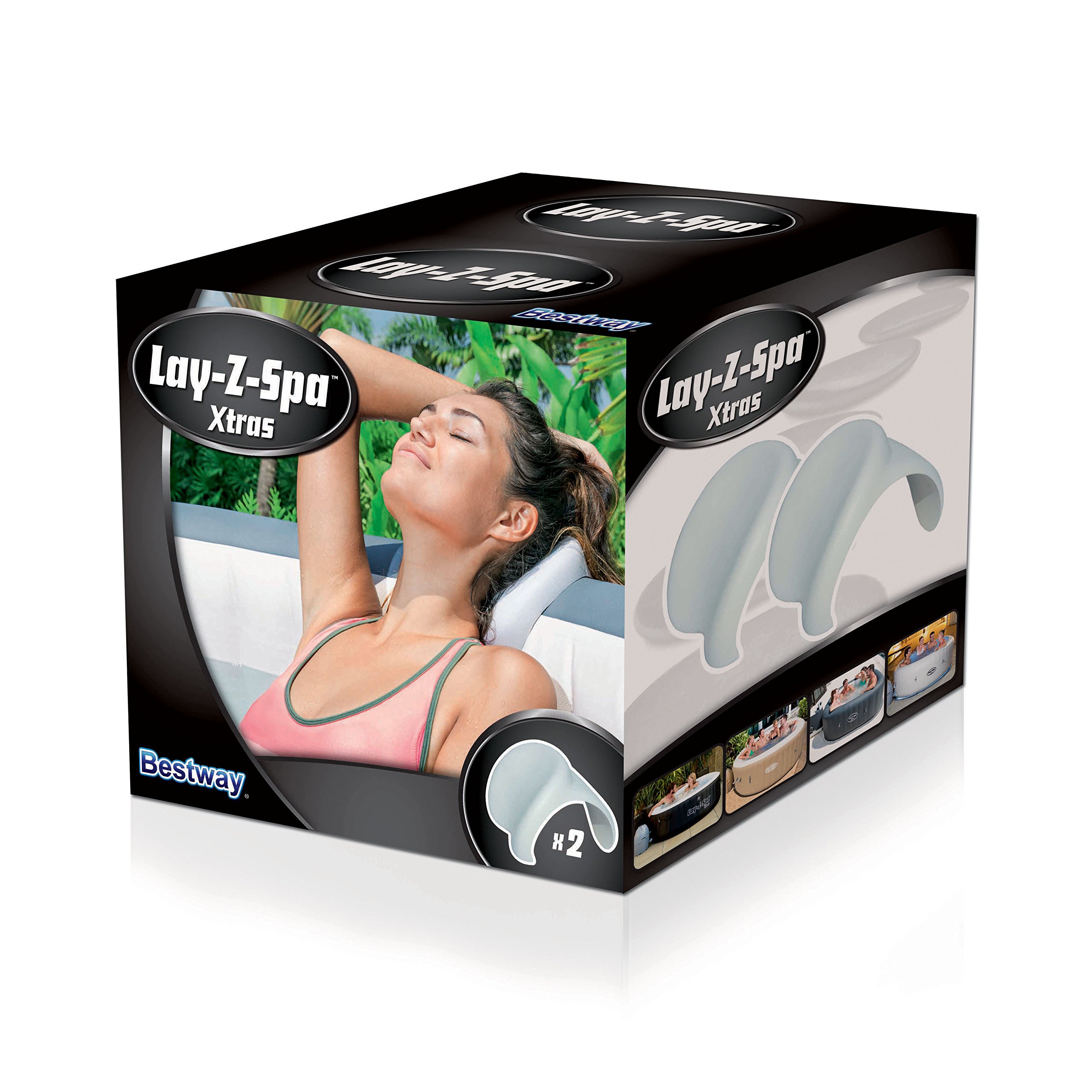 Bestway Lay-Z-Spa Kissen 2er Set BW58317 Mehrfarbig