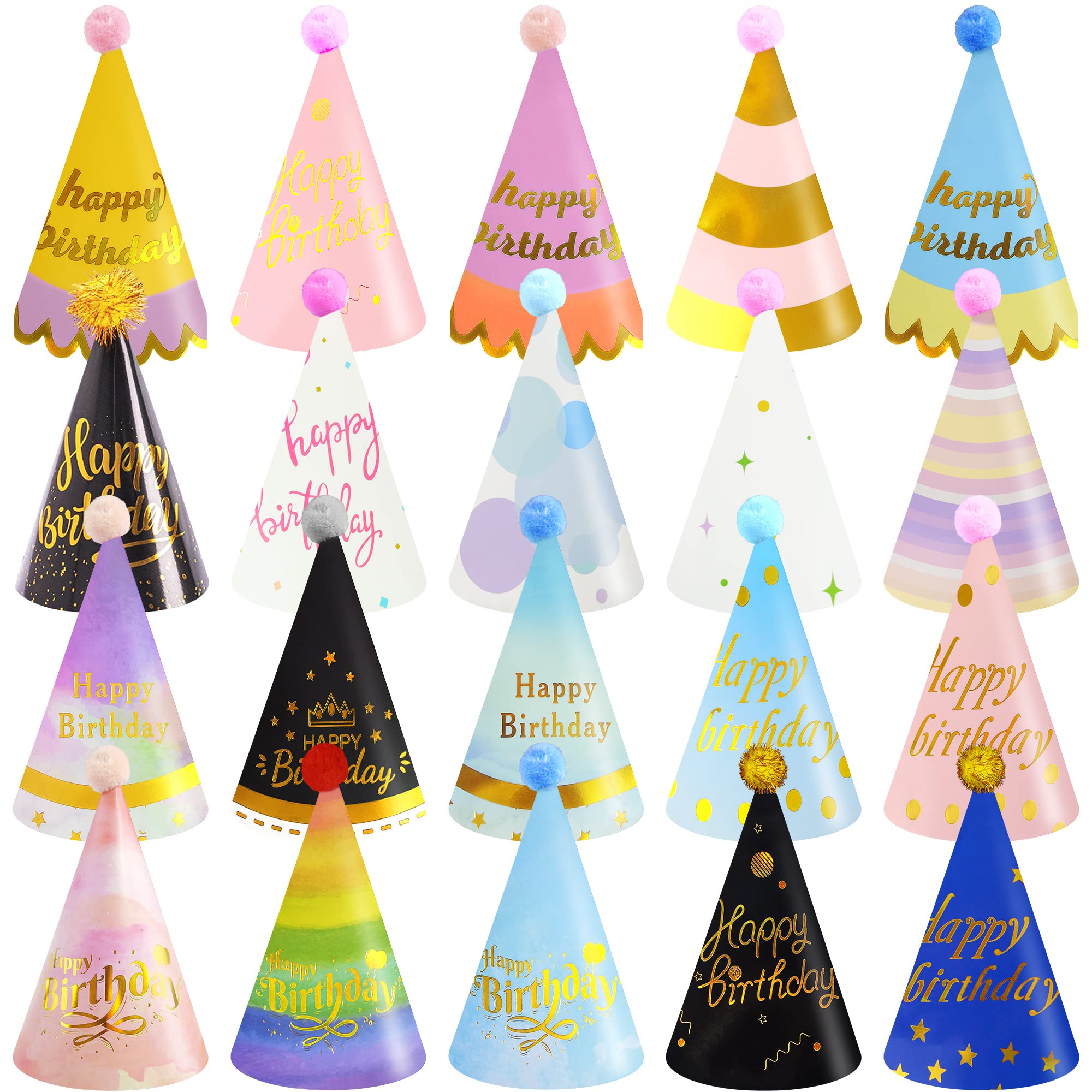 20 Pieces Dog Birthday Hat Dog 