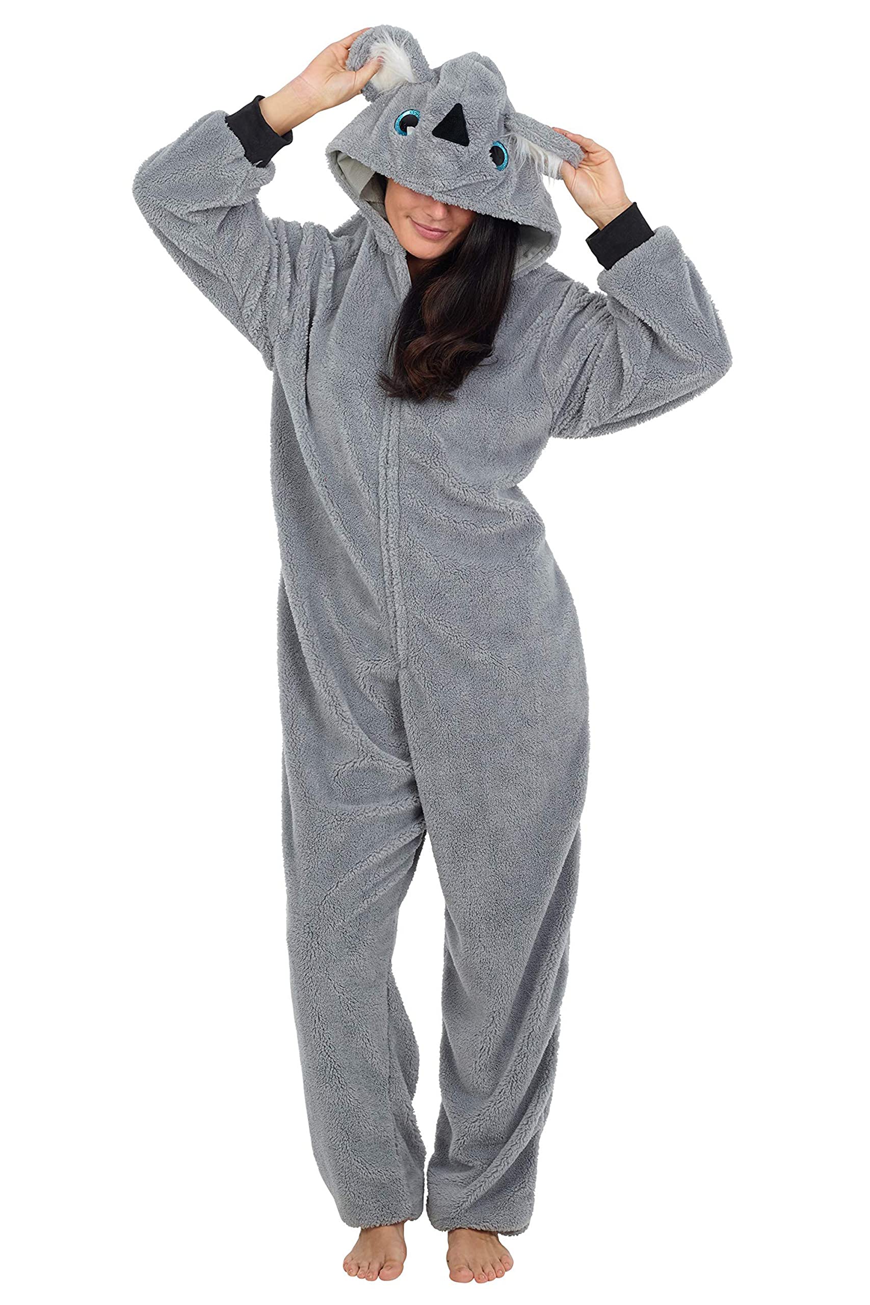 CityComfort Combinaison Pyjama Femme, Grenouillère Femme Pyjama Onesie Tout en Un en Polaire S-XL