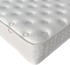 25cm 4FT6 Double Hybrid Pocket Sprung Mattress with Foam - Medium Firm Support | Pressure Relief, Motion Isolation & Edge Support | Breathable & Hypoallergenic | Mattress in a Box