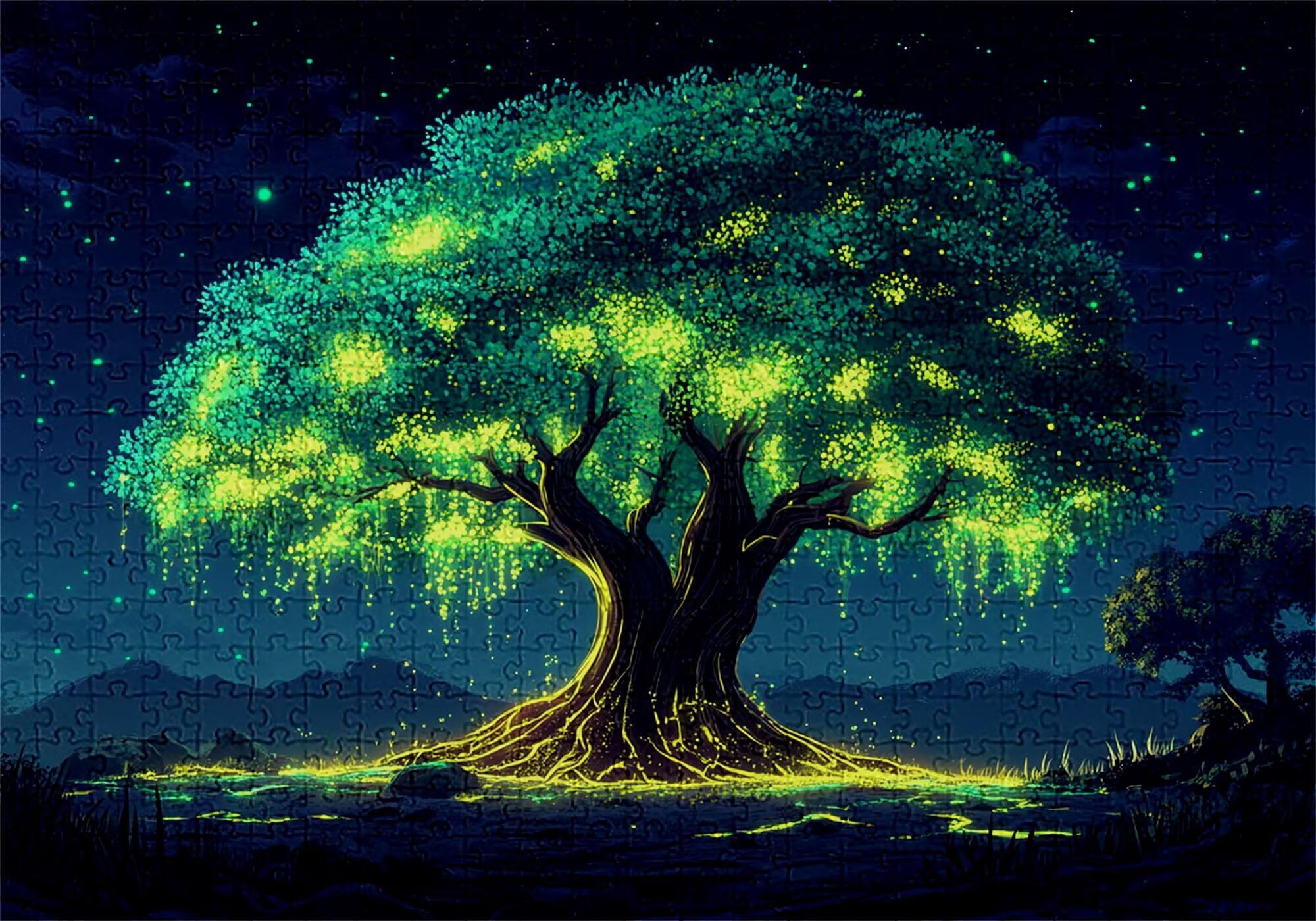 Puzzle 3000 elementów Krajobraz Drzewo dla dorosłych 122 x 81 cm Unikalne Rzemiosło Klasyczna Drewniana układanka 3D do rodzinnych gier aktywnych, układanka zrób to sam do dekoracji ścian domu
