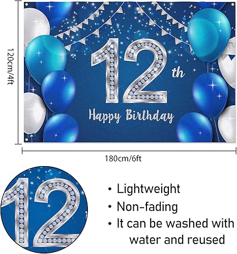 Vista 73 de HAMIGAR Fondo de pancarta de feliz cumpleaños 60 de 60 x 4 pies, decoraciones de cumpleaños de 60 años, suministros de fiesta para mujeres