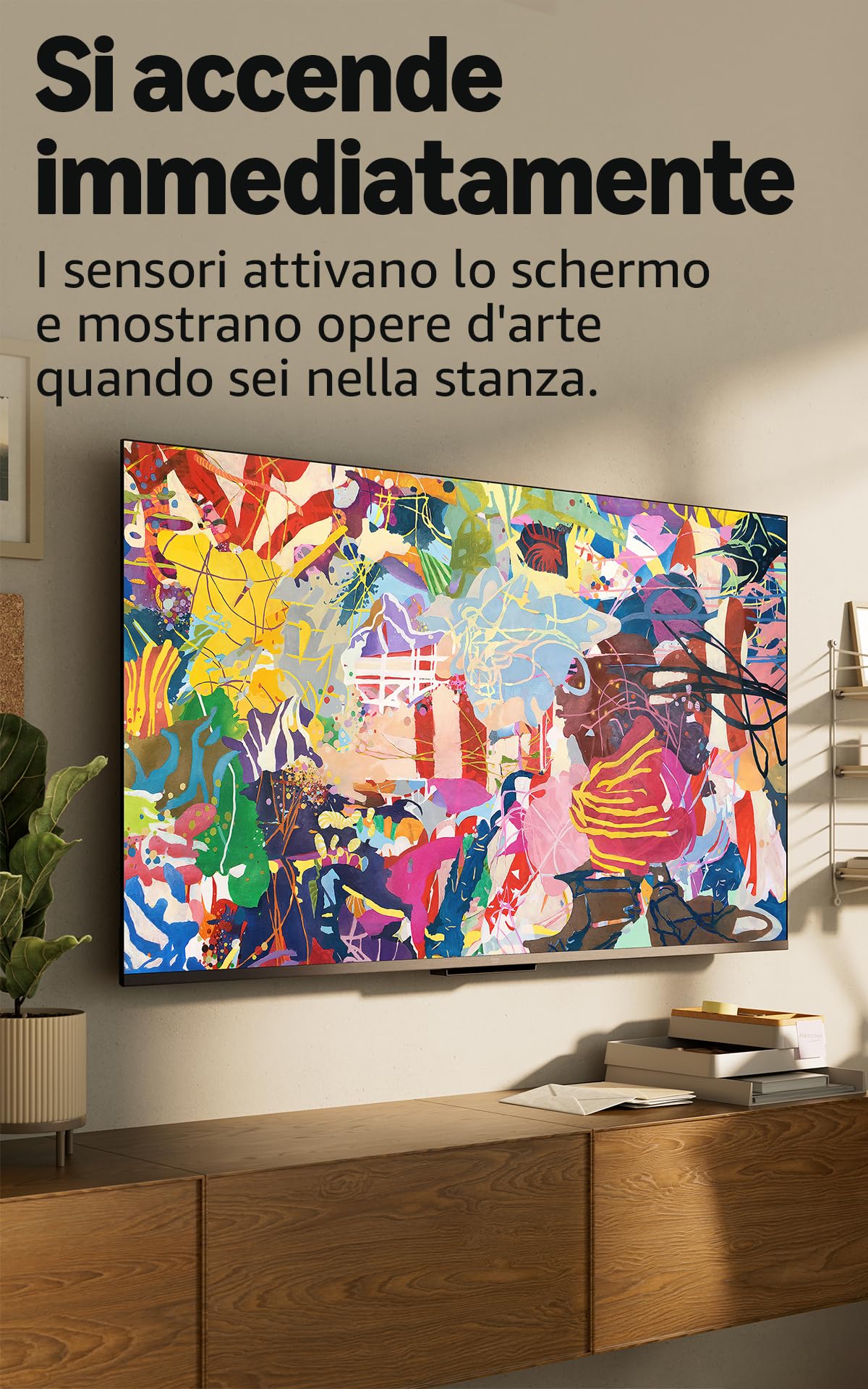 Amazon Ember serie 4 da 43" con Fire TV (ultimo modello), smart TV 4K Ultra HD con telecomando Alexa, HDR10+, processore veloce, Dolby Audio, modalità ambiente, TV in diretta gratuita