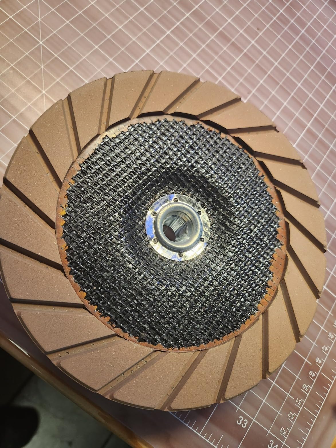Rueda de copa de diamante de cerámica de 7 pulgadas para molienda de suelo, se adapta a amoladora angular de eje de 5/20.3 cm-11, 50# mediana