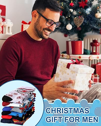 Miniatura 7 de 6 pares de regalos deportivos novedosos para hombres, calcetines de algodón para regalo de cumpleaños para lucha libre, natación, esgrima, amantes