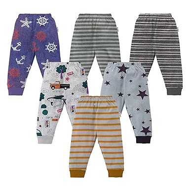 NammaBaby Boys Cotton Printed Track Pants Boys Regular fit Trackpants (Assorted Prints)