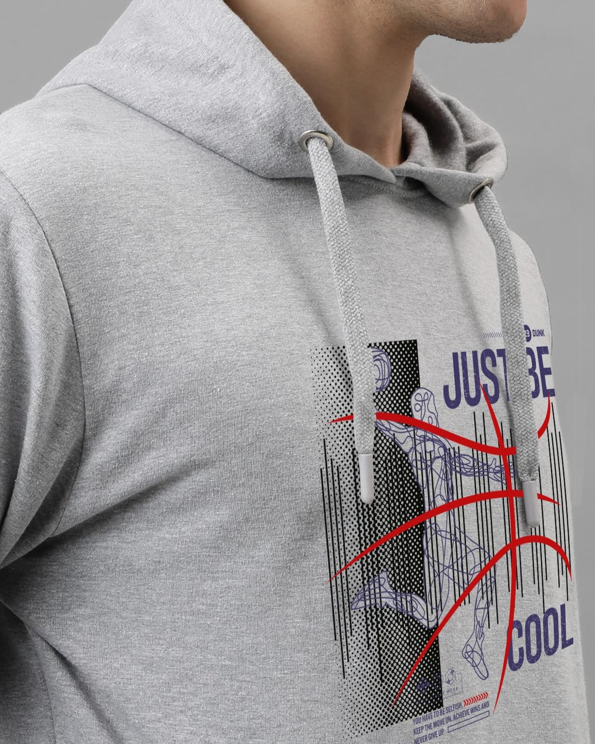 ADRO Męskie bluzy z kapturem | Męska bluza z kapturem z nadrukiem | Bawełniana bluza z kapturem | Bluzy męskie | Bluza z kapturem