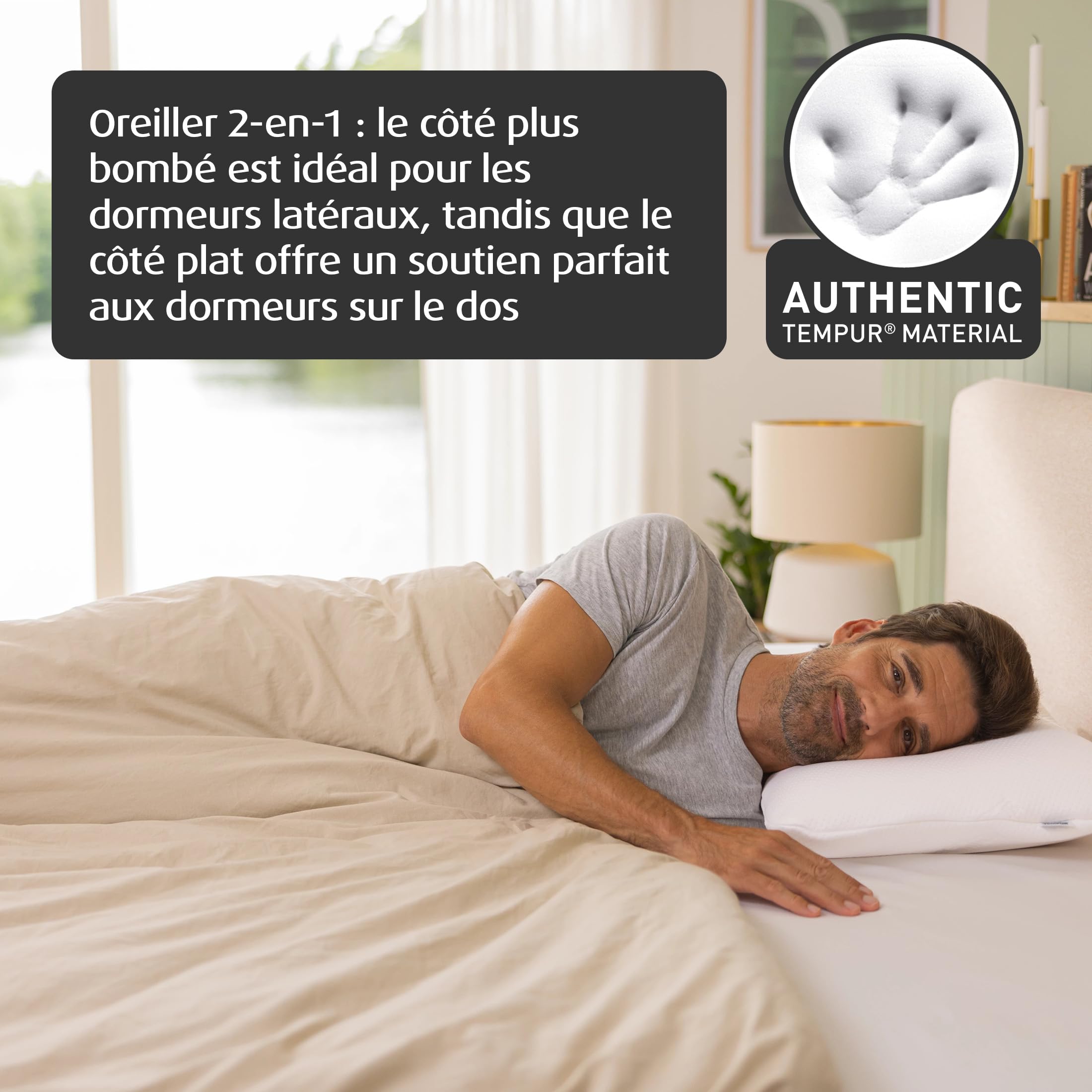 TEMPUR　枕　63cm×43cm 丹普TEMPUR 新夢幻感溫枕Smartcool涼感丨63*43cm – 絕門好室German