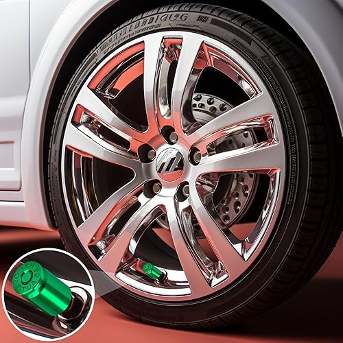 Vista 31 de Tapas de válvula de neumático, aleación de aluminio, anticorrosivas, a prueba de polvo, para automóviles, SUV, camiones, bicicletas, motocicletas