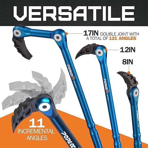 Miniatura 4 de Poplock Juego de barras de palanca de indexación, barras de palanca ajustables de 3 piezas con doble bloqueo de empuje | 8, 12 y 17 pulgadas de