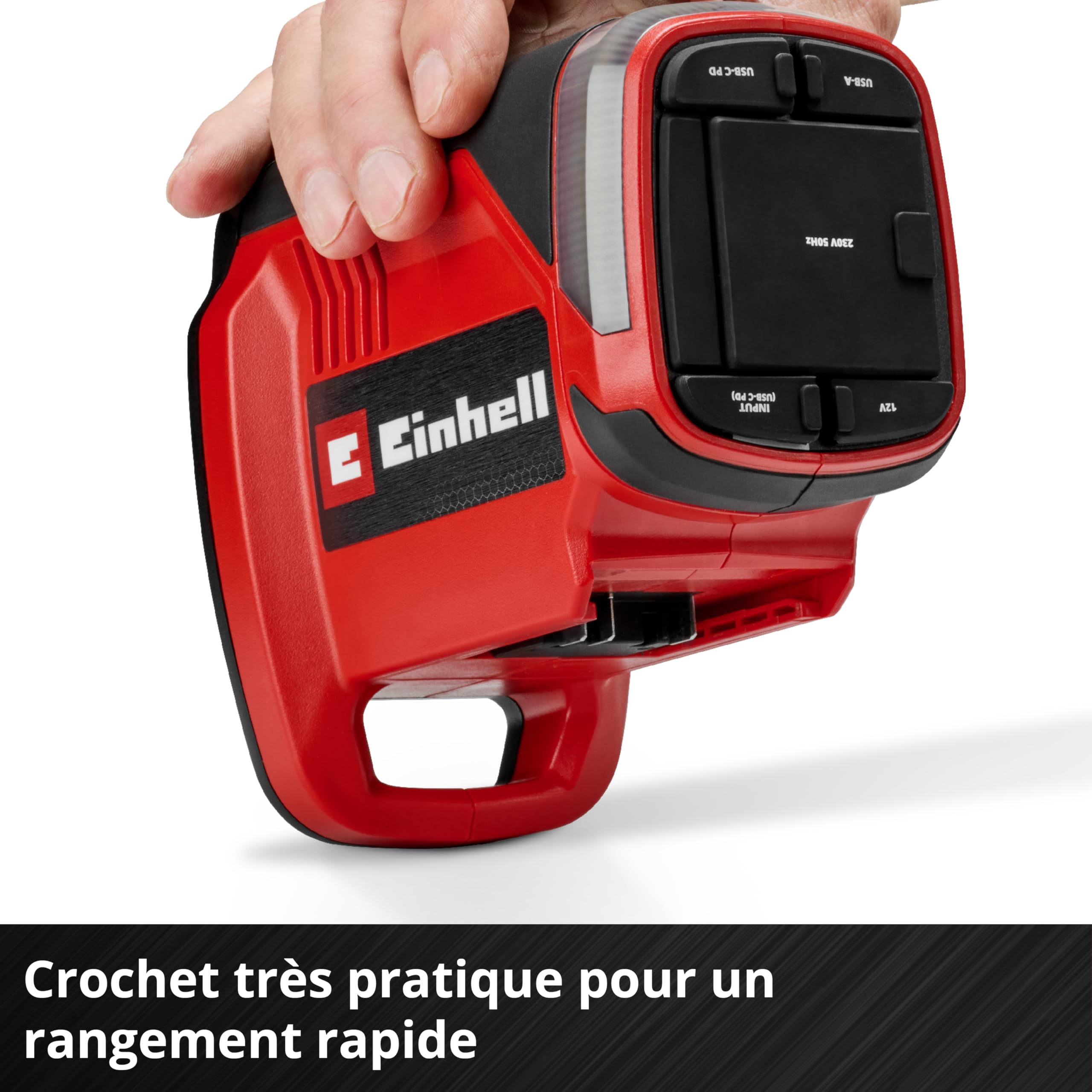 Einhell Station d’énergie Portable Te-ES 18/150/1 Li-C-Solo Power X-Change (18 V, onduleur, Prises 230 V et 12 V, Ports USB-A et USB-C PD, Fonction de Recharge, sans Batterie)