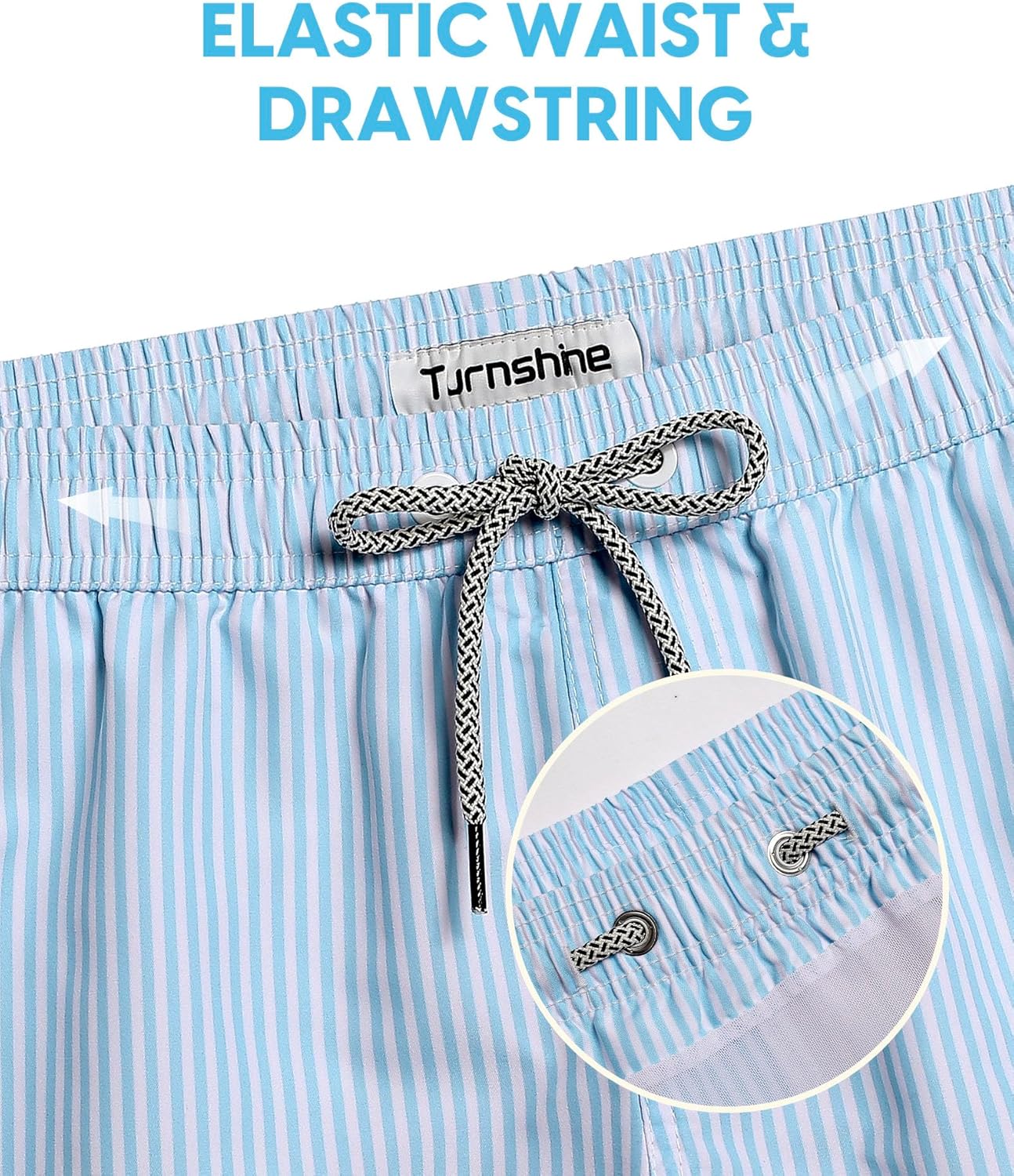 Mens Swim Trunks 5 Inch Swimming Shorts with Mesh Lining Quick Dry Bathing Suits for Men Swimwear