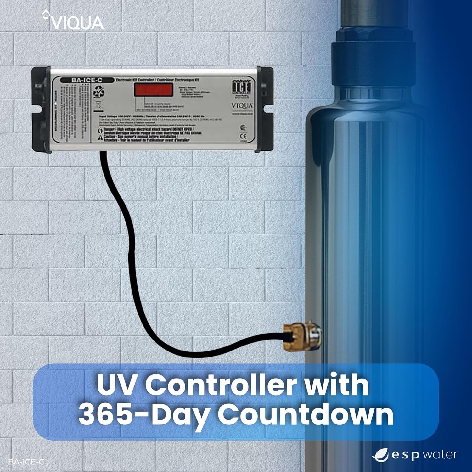 Viqua BA-ICE-C UV System Controller – Genuine OEM Ballast Power Supply Kit for VP600, VP950, SC-600, and SC-740 Ultraviolet Water Systems