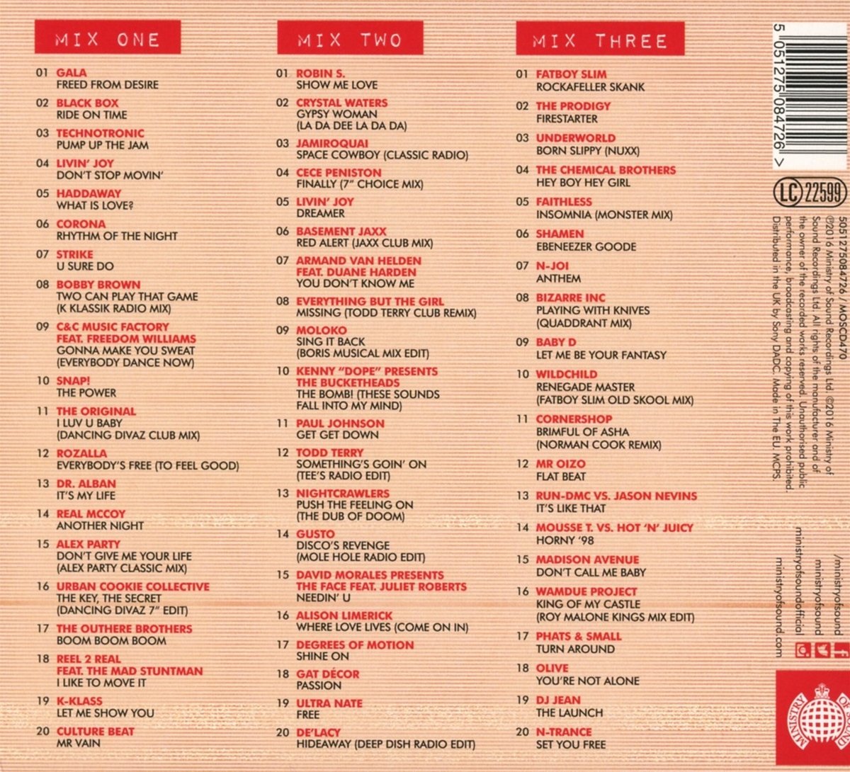 Ministry Of Sound I Love The 90S