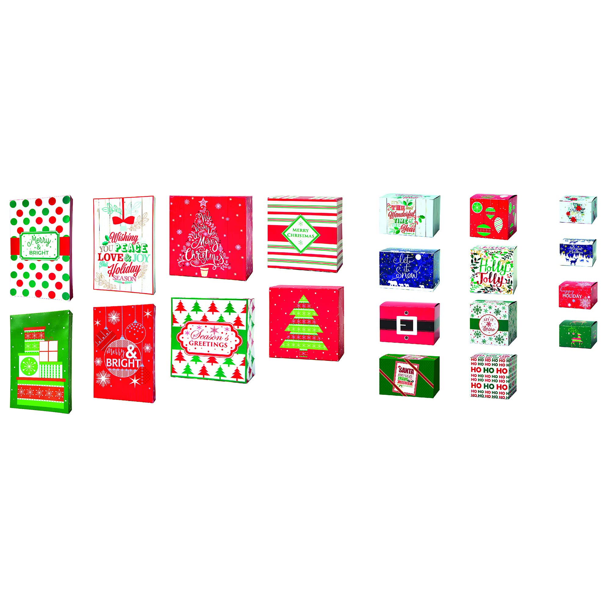 Lindy Bowman Pack of 20 Assorted Christmas Holiday Gift Boxes