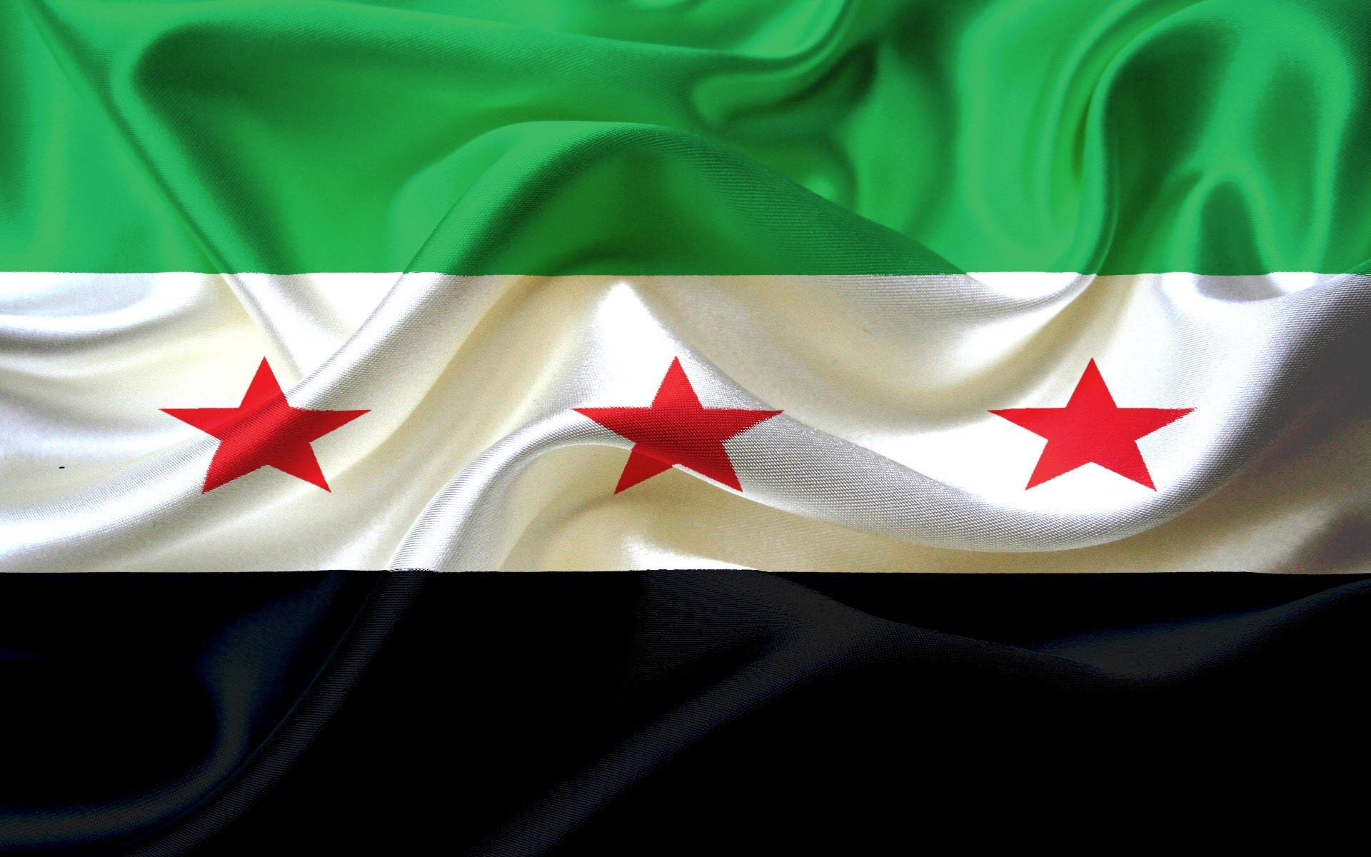 BPA® Three Stars Syria Arab Republic Syrian Flag 34x54cm