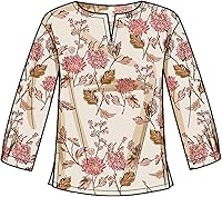 Vista 6 de Simplicity Misses' - Paquete con hombros caídos, patrón de costura Code 9274, tallas 6-14, color blanco