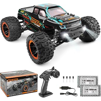 Haiboxing Remote Control Car, 4WD RC Car, 1:16 Scale, 36 km/h High Speed RC Monster Truck, 2.4 GHz Racing Car, Waterproof Off