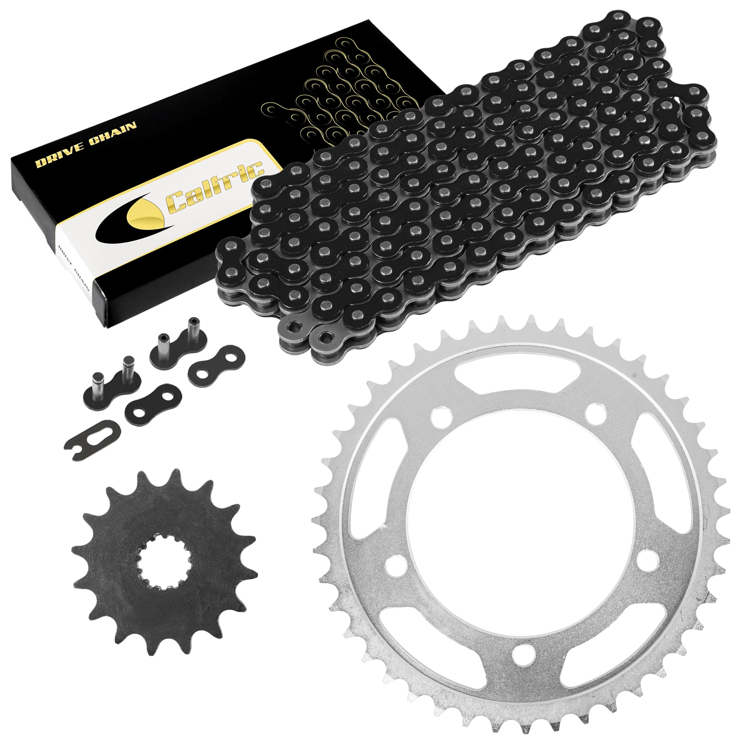 Amazon.com: Caltric Black Drive Chain And Sprocket Kit Compatible Amazon.com: Caltric Black Drive Chain And Sprocket Kit Compatible