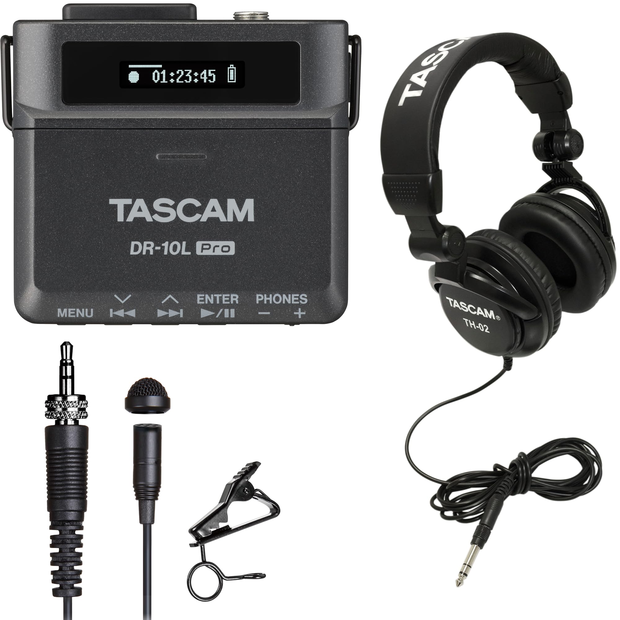 Amazon.com: TASCAM DR-10L Pro and Studio Grade Headphones Bundle 
