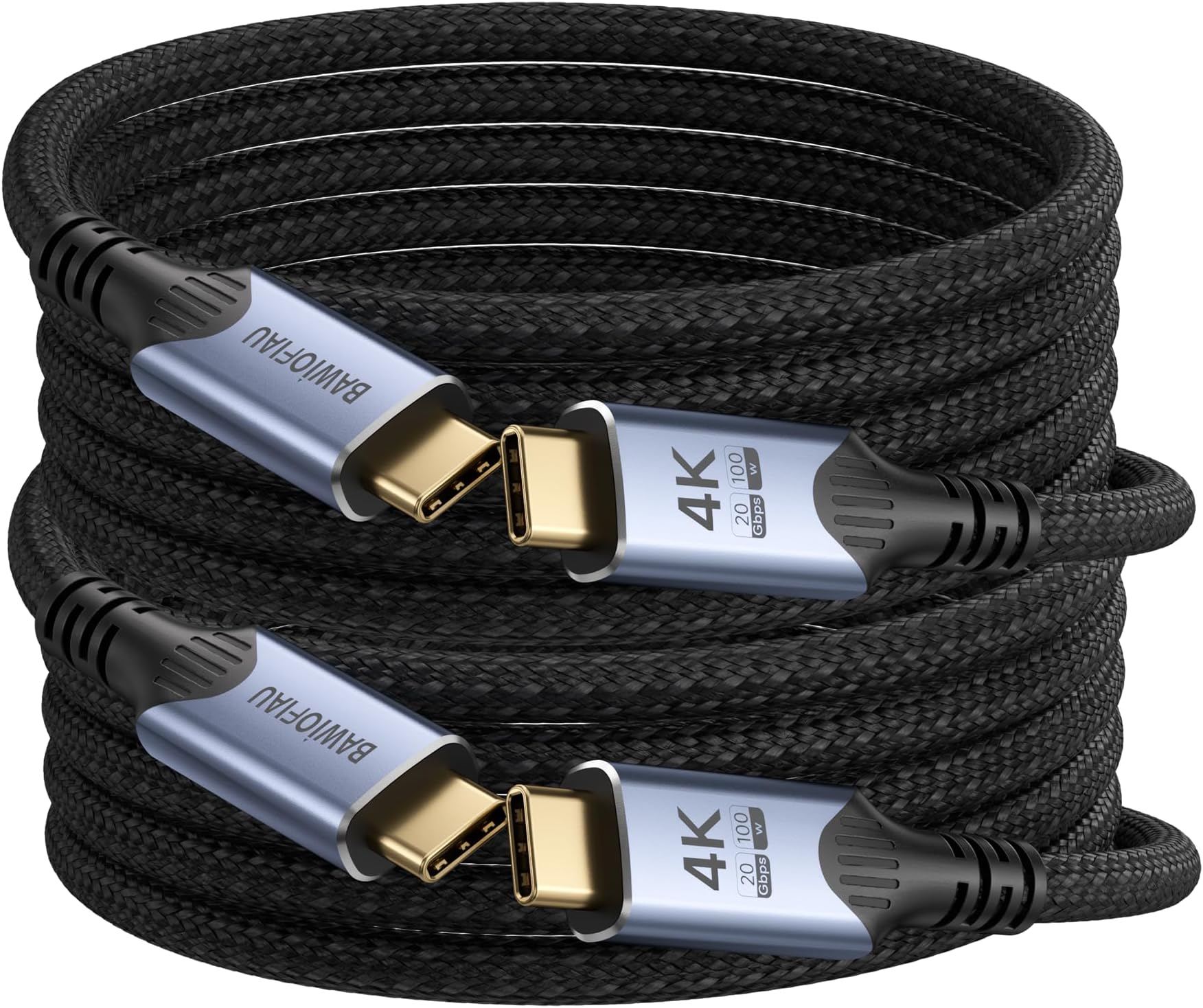 BAWIOFIAU USB c Cables,20gbps USB c 3.2 gen 2,4k@60Hz Video,usbc Cable Monitor,240w USB Cables,high Speed USB c Data Transfer Cables,16.5FT 2 Pack USB c Cord Compatible with Thunderbolt 4/3