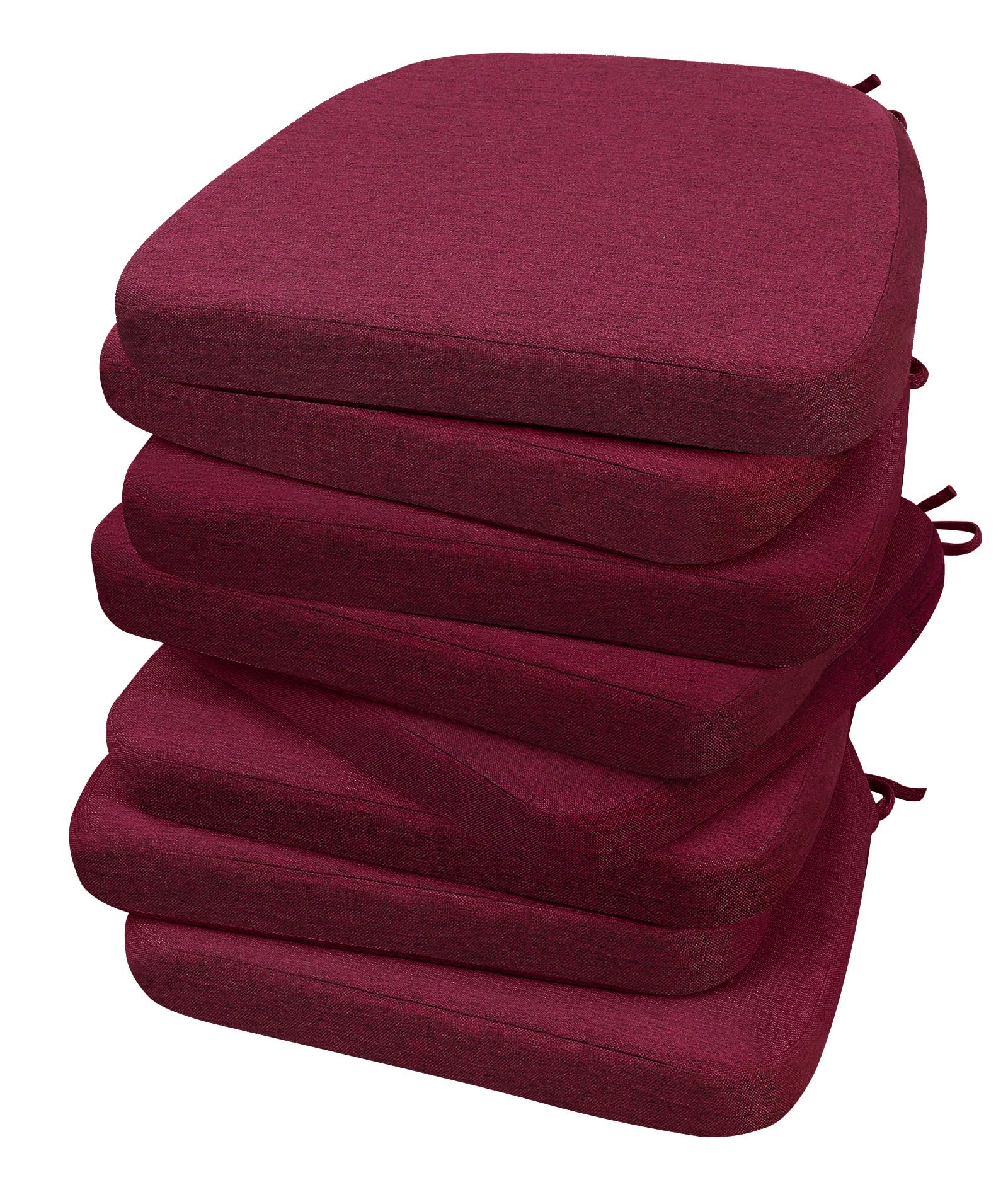 AAAAAcessories Chair Cushions for Dining Chairs, 17 x 16 x 2 in, Set of 8