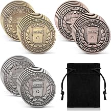 Dumpster Fire Challenge Coin 1. 5'' Double Sided Hilarious Motivational Token, Funny Office Gifts for Coworkers, Staff Appreciation, Fire Department Memorabilia & Workplace Pranks(12 Pieces)