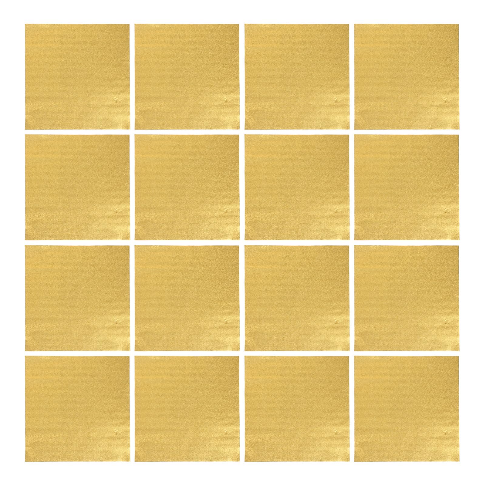 Gold Candy Foil Wrappers 200pcs Aluminum Foil Sheets