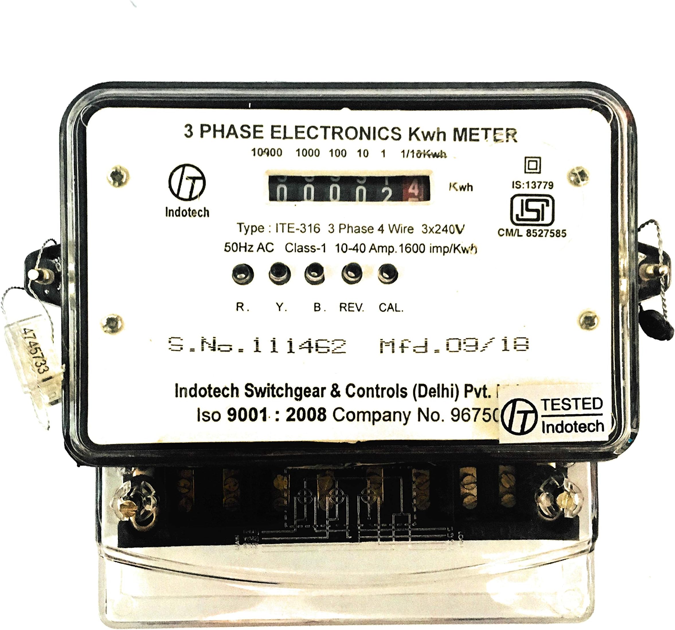 3 Phase Counter Energy Sub Meter 10-40 Ampere