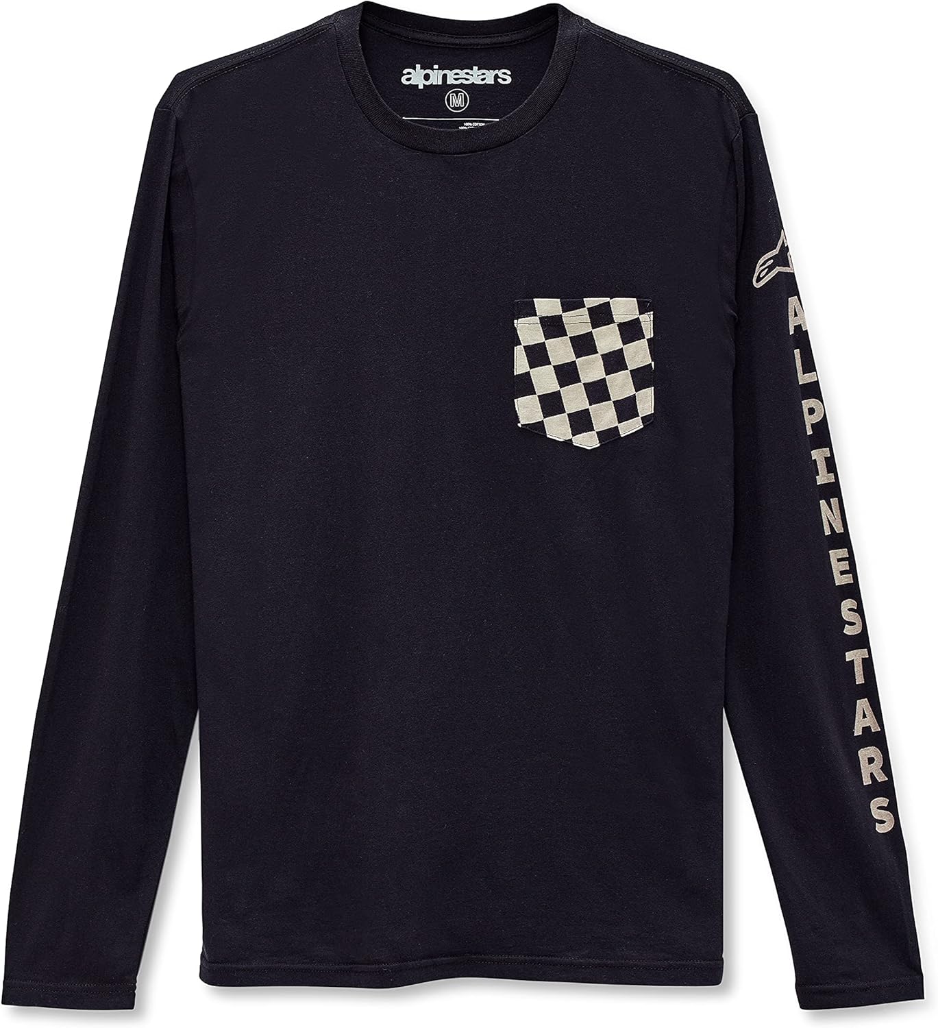 Alpinestars Check Ls Tee Black Lg (1213-74020-10-L)