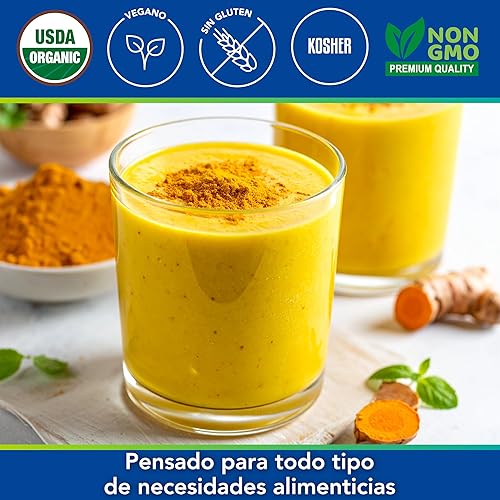 Miniatura 5 de Polvo de cúrcuma orgánico Kevala curcumina calidad premium 1 libra