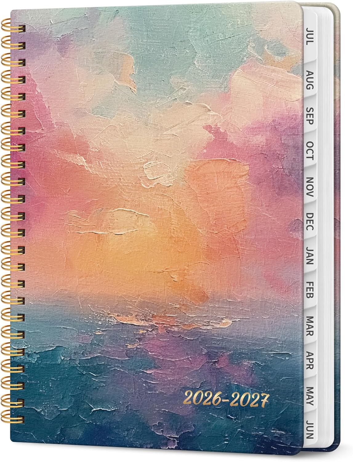 Planner 2026-2027, Academic Year Weekly and Monthly Calender Planner, from Jul 2026 - Jun 2027, Spiral Bound School Planning Book, Perfect for Teacher, Student, Women & Men, A5 (6.3" x 8.5"), Sunset