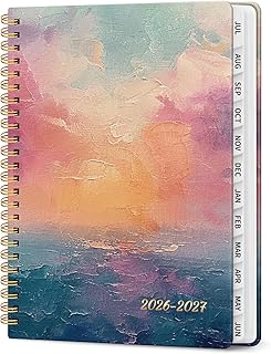 Planner 2026-2027, Academic Year Weekly and Monthly Calender Planner, from Jul 2026 - Jun 2027, Spiral Bound School Plan