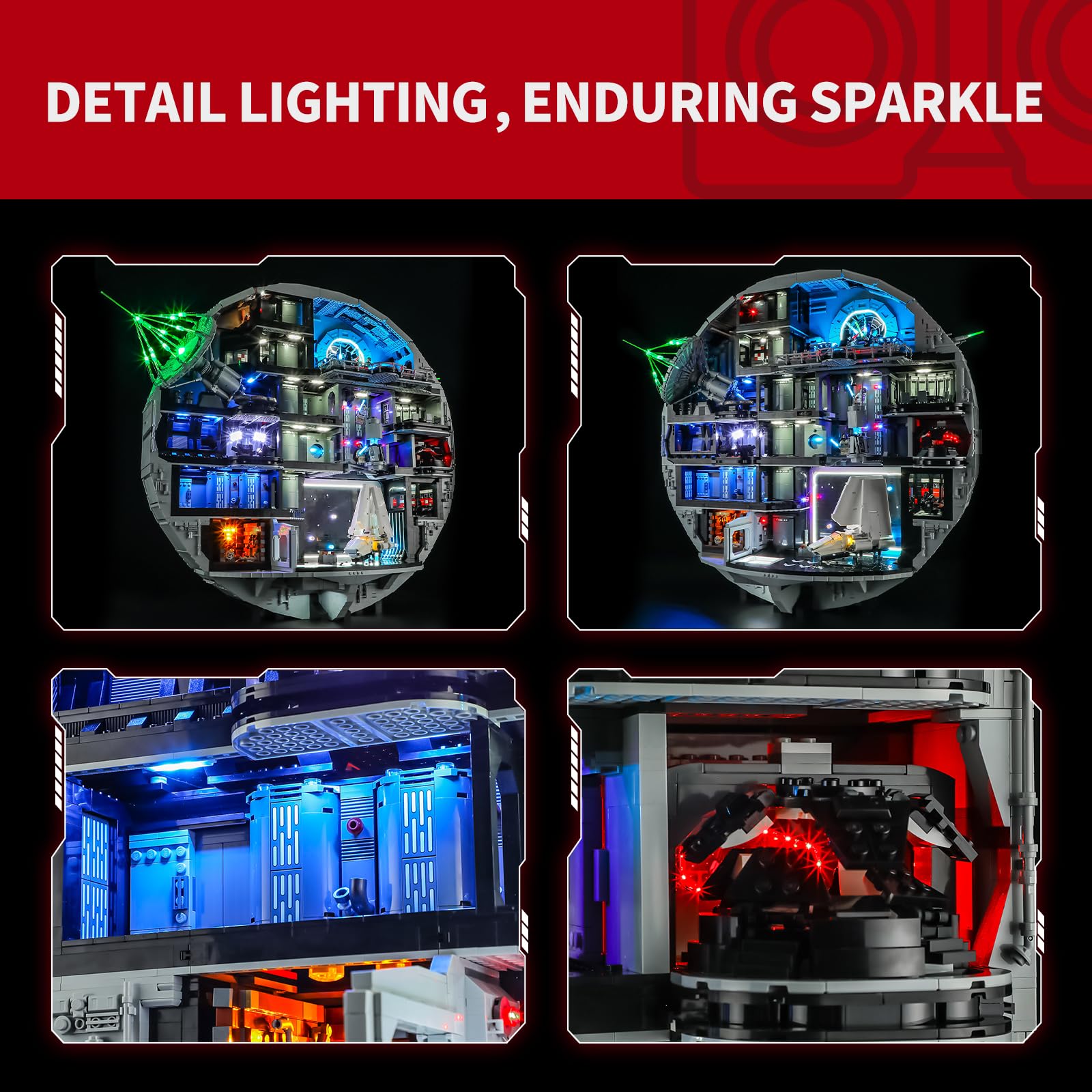 BRIKSMAX 2.0 Light Kit Compatible with Lego Star Wars Death Star 75419 Building Sets- LED Lighting Kits (Accessories Only) - Image 3