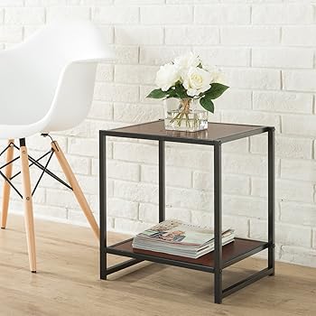 Amazon Com Zinus Priyanka Modern Studio Collection 15 Inch Square Side Table End Table Coffee Table Furniture Decor