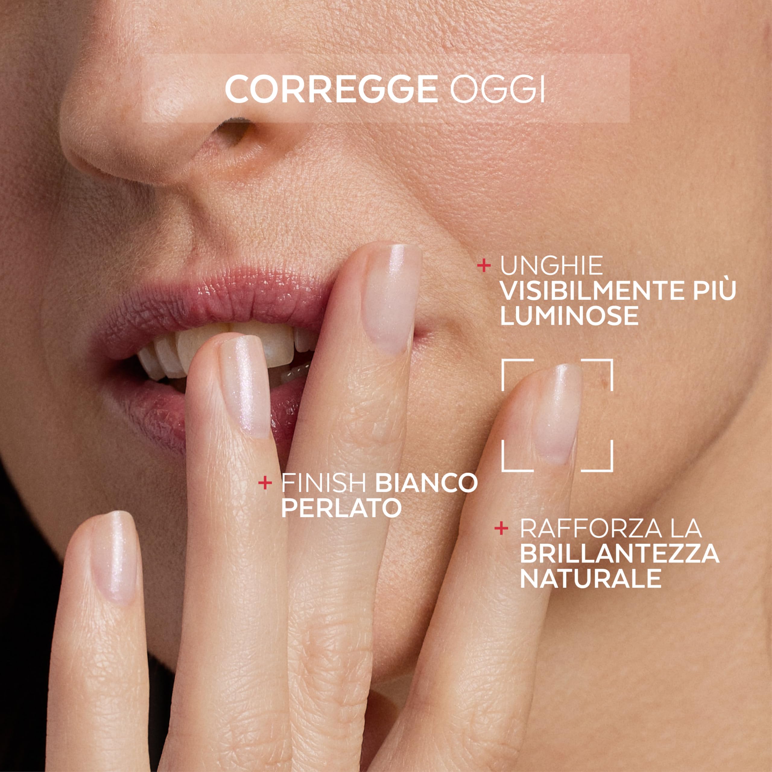 PODERM Smalto Trattamento Unghie Correttivo & Perfezionatore – Illuminante | 8 ML - Esalta Brillantezza Naturale | Micro-minerali Riflettenti Luce | Sviluppato da Podologo in Svizzera