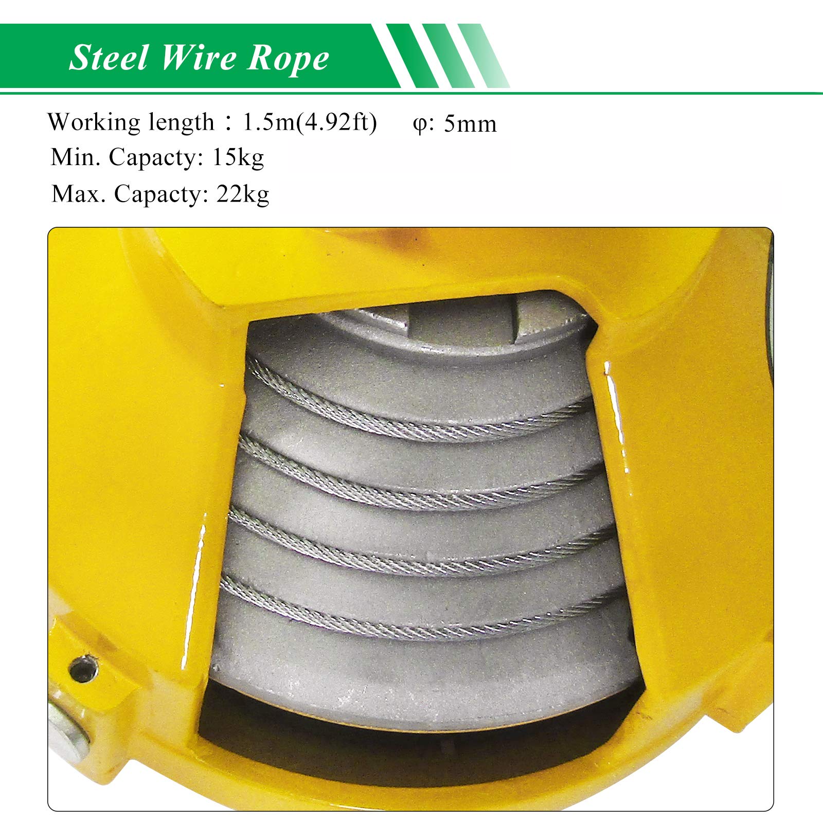 Spring Balancer 1522kg(3349lbs) Retractable Spring Tool Balancer