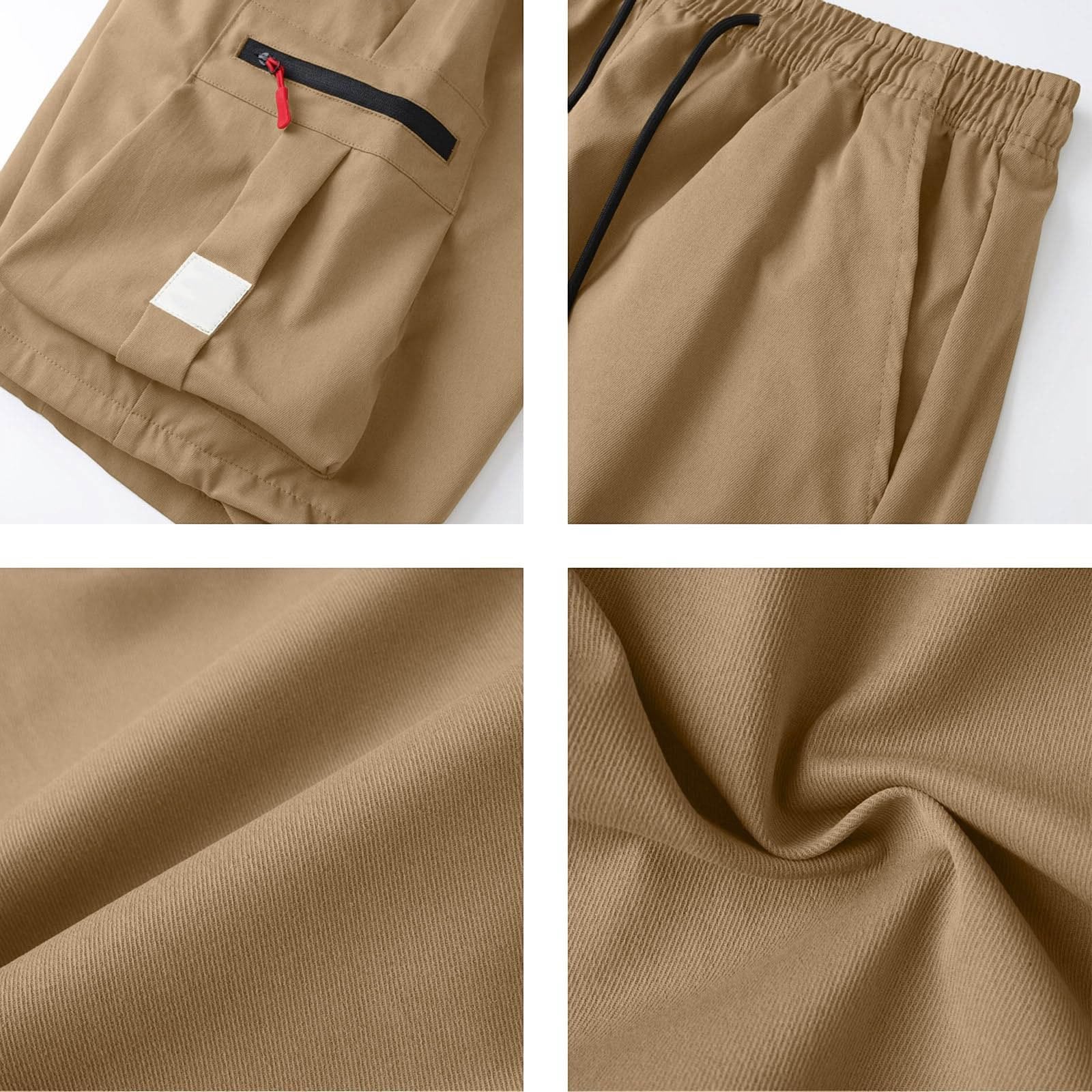 Pantalones Cortos Hombre Trabajo Bermudas Hombre Verano Deporte Senderismo Montaña Pantalones Cortos Cargo Shorts Militares Casual Verano con Múltiples Bolsillos