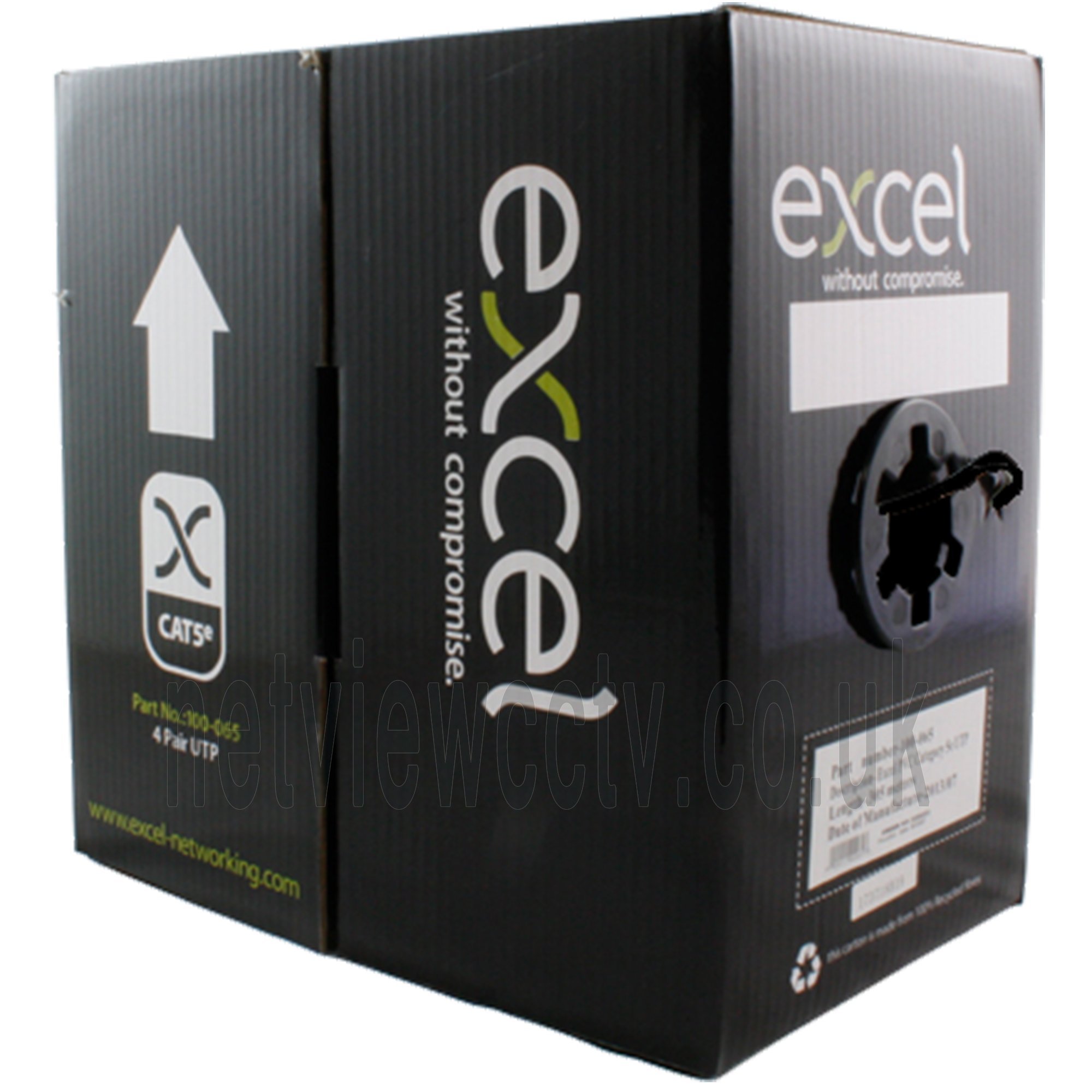 Buy EXCEL EXTERNAL Cat5e Solid Copper UTP Cable Duct Grade (PE) Black