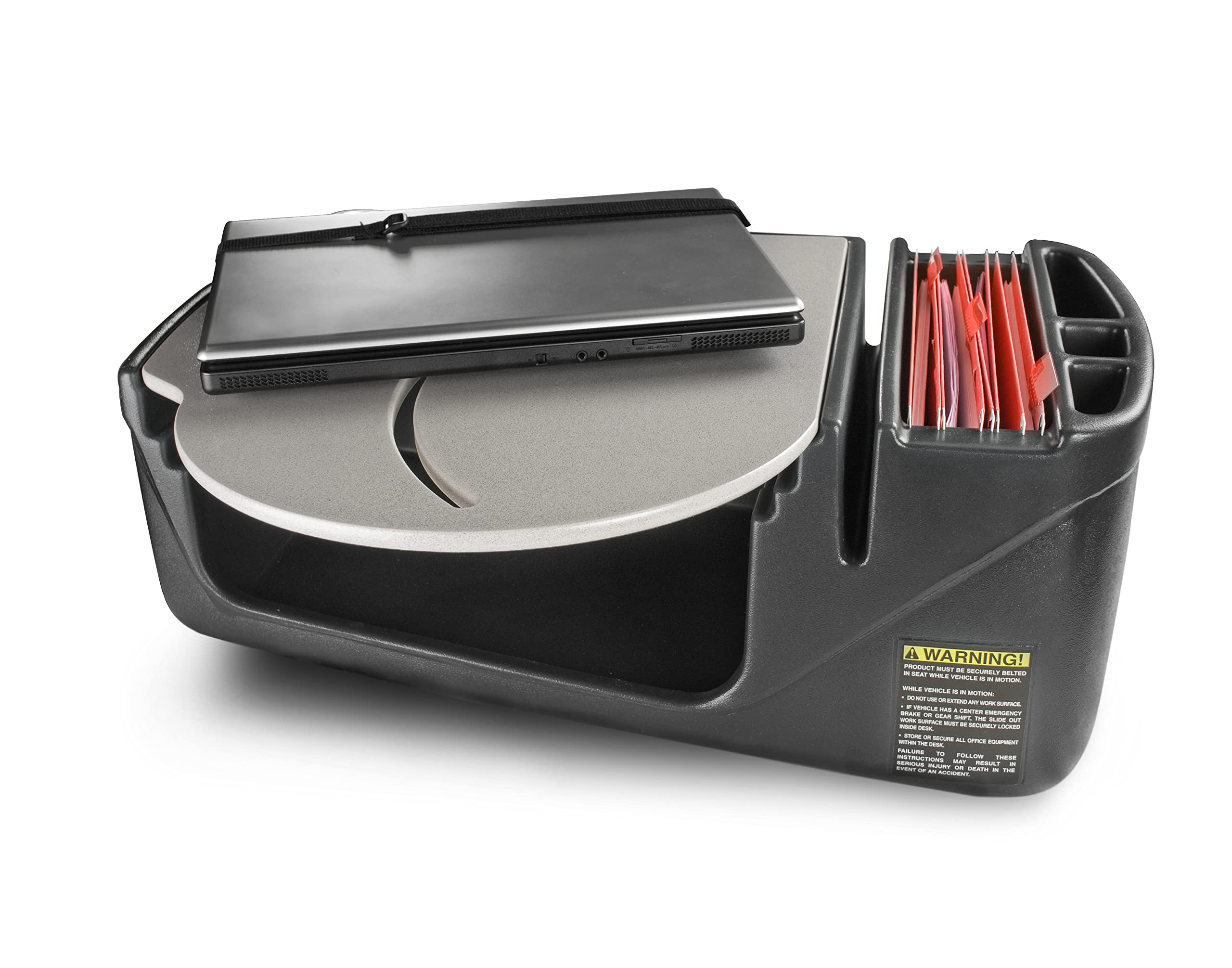 AutoExec AE-RMCD-PI-GT Roadmaster Car Desk for Your Vehicle Workstation and Mobile Office, with 400 watt Power Inverter