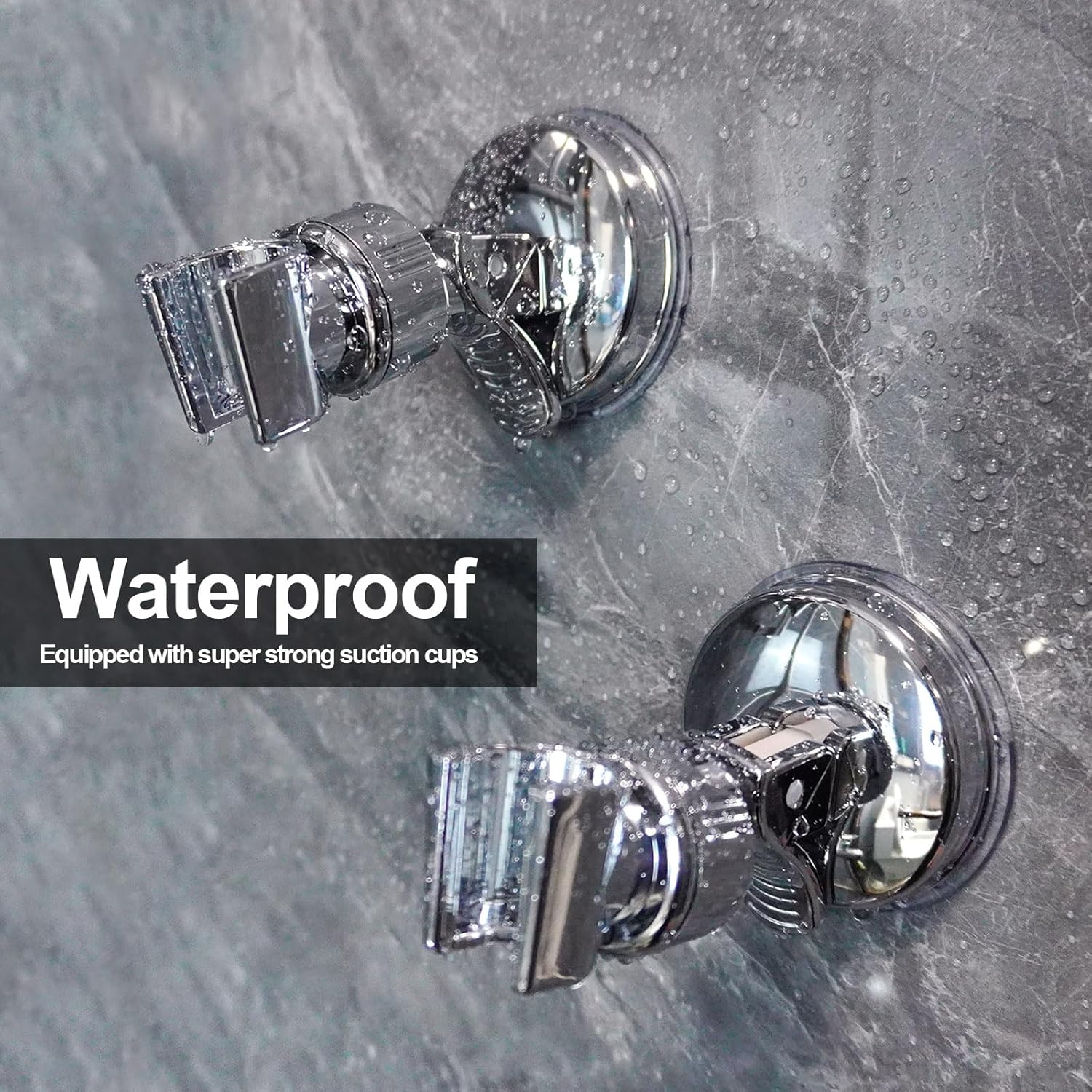 Adjustable Shower Head Holders, No Drill Shower Mounting