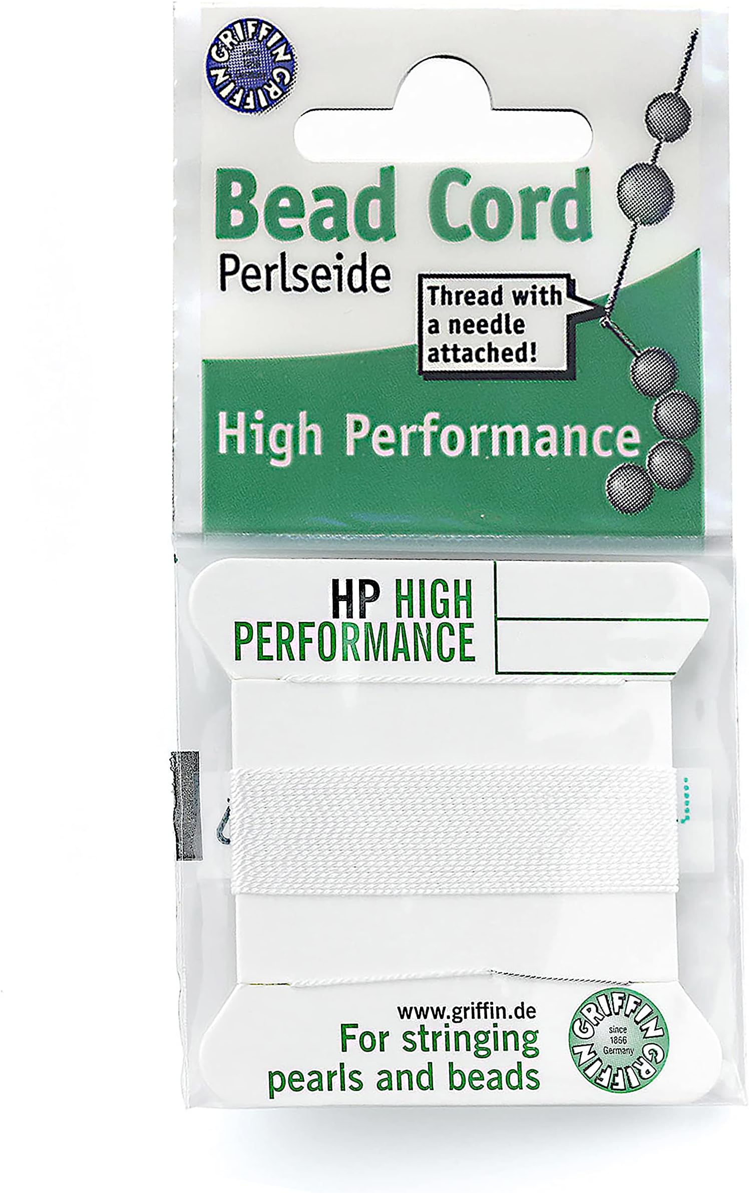 Griffin High Performance Bead Cord Perlseide White Color