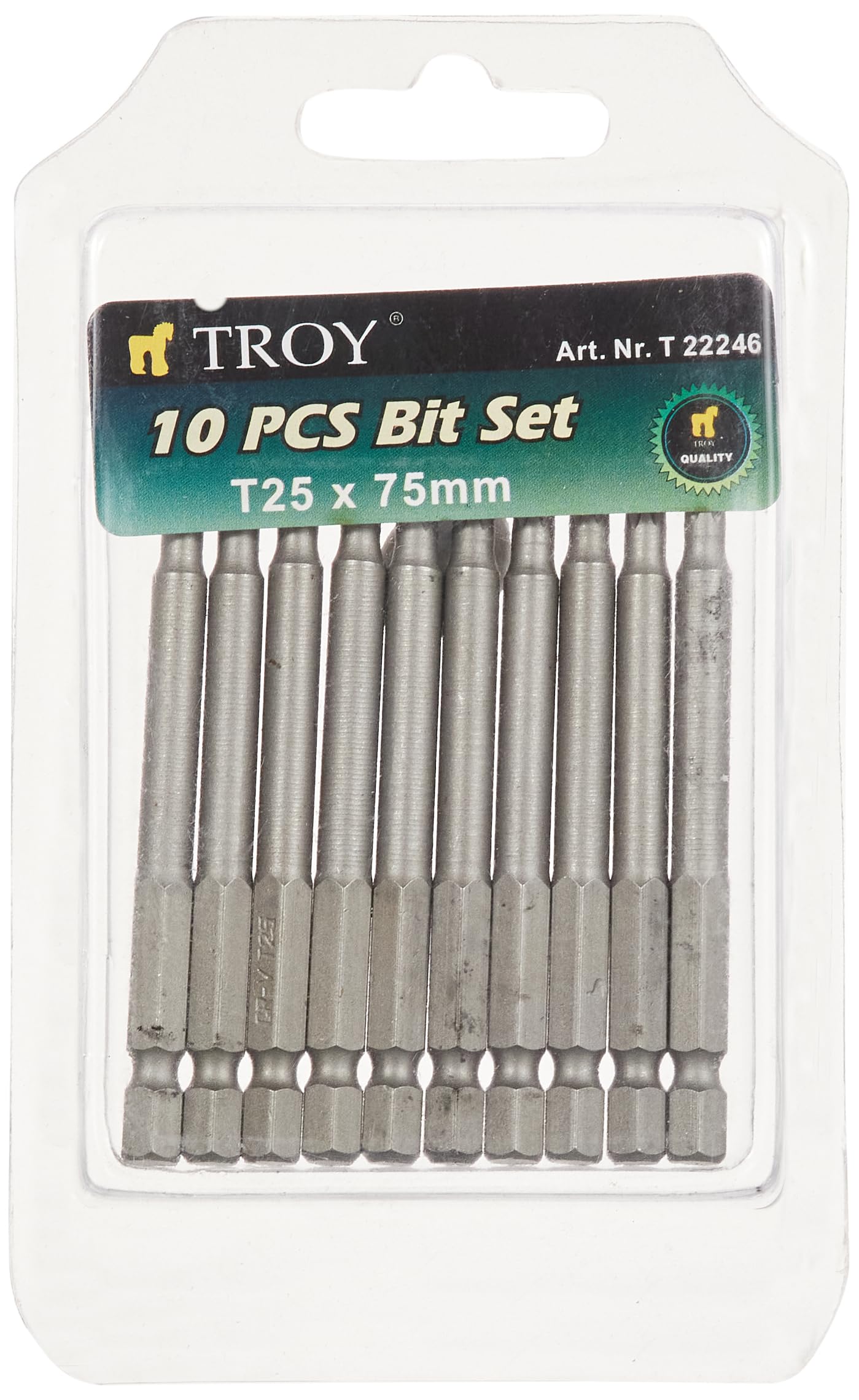 Troy T 22246 Torx Bits Uç Seti, T25 X 75 Mm