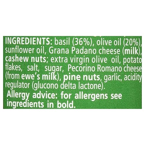 Miniatura 27 de Filippo Berio Pesto, Albahaca vegana, tarro de vidrio de 6.7 onzas