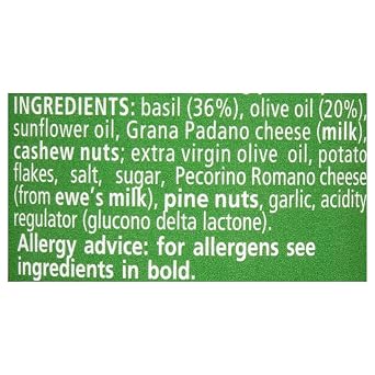 Filippo Berio Pesto, Classic Basil, 6.7 Ounce Glass Jar, Pack of 6